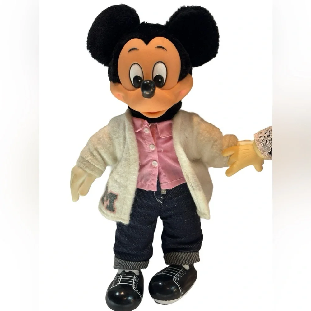 VTG Applause 1982 Disney’s Mickey & Minnie‎ Mouse Plush Stuffed Animal Toy Dolls